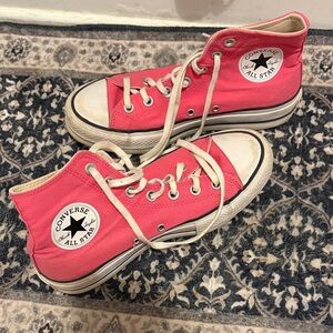 Converse High-Top Sneakers in Pink